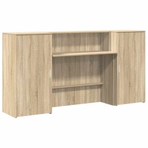 vidaXL receptionsskranke 200x50x103,5 cm konstrueret tr&aelig; sonoma-eg