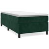 vidaXL Boxspring sengeramme M&oslash;rkegr&oslash;n 80x200 cm Fl&oslash;jl