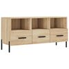 vidaXL tv-bord 102x36x50 cm konstrueret tr&aelig; sonoma-eg