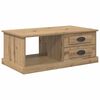 vidaXL Sofabord Artisan Egetr&aelig; 90 x 50 x 35 cm Konstrueret tr&aelig;