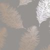 DUTCH WALLCOVERINGS tapet Fawning Feather gr&aring; og rosaguld