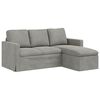 vidaXL Sofa Lysegr&aring; 178 x 134 x 80 cm Fl&oslash;jl
