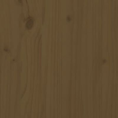 vidaXL tredobbelt skraldespandsskjuler massivt fyrretræ gyldenbrun