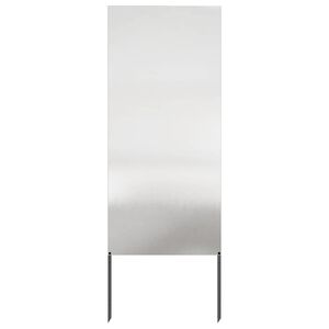 vidaXL Have privatliv skærm Fretwork Sølv 50 x 140 cm Rustfrit stål