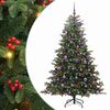 vidaXL Kunstigt juletr&aelig; med stativ Gr&oslash;n 180 cm PVC og metal og plast
