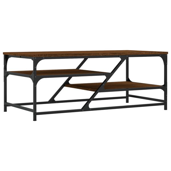 vidaXL sofabord 100x49x40 cm konstrueret tr&aelig; brun egetr&aelig;sfarve