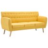 vidaXL 3-personers sofa 172x70x82 cm stofbetr&aelig;k gul