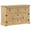 vidaXL sk&aelig;nk Corona 112x40x75 cm massivt fyrretr&aelig;