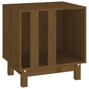 vidaXL hundehus 50x40x52 cm massivt fyrretr&aelig; gyldenbrun