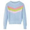 Sweater til b&oslash;rn str. 140 strikket bl&aring;