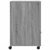 vidaXL printerstativ med hjul 60x48x74 cm grå sonoma-eg