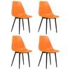 vidaXL spisebordsstole 4 stk. PP orange