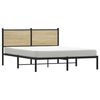 vidaXL sengeramme uden madras 140x190 cm metal sonoma-eg