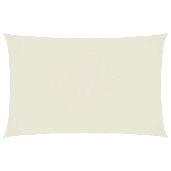 vidaXL solsejl 4x7 m rektangul&aelig;r oxfordstof cremefarvet