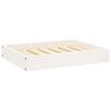 vidaXL hundeseng 61,5x49x9 cm massivt fyrretr&aelig; hvid
