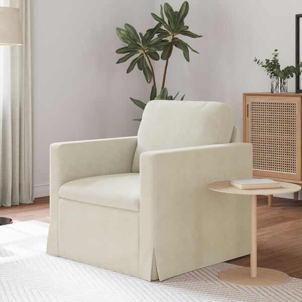 vidaXL Sofa Creme Samlede dimensioner: 78 x 78 x 80 cm (B x D x H)
