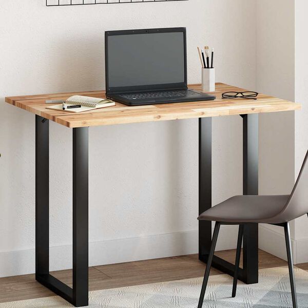 vidaXL bordplade 80x70x2 cm rektangulær massivt akacietræ