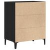 vidaXL Sideboard Sort eg 57 x 35 x 70 cm Konstrueret tr&aelig;