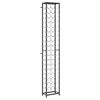 vidaXL vinreol til 57 flasker 34x18x200 cm smedejern sort