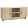 vidaXL TV-skab Sonoma eg 102 x 34,5 x 50 cm Konstrueret tr&aelig;