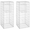 vidaXL gabionkurve 2 stk. 40x40x100 cm jern