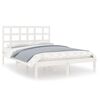 vidaXL sengestel 180x200 cm Super King massivt fyrretr&aelig; hvid