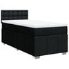 vidaXL kontinentalseng med madras 80x200 cm stof sort