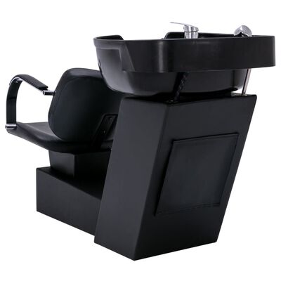 vidaXL vaskestol med frisørstole kunstlæder
