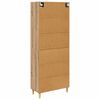 vidaXL Highboard Artisan Egetr&aelig; 69,5 x 34 x 180 cm Konstrueret tr&aelig;