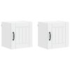 vidaXL V&aelig;gskab LUCCA 2 pcs Hvid 40 x 31 x 40 cm Konstrueret tr&aelig;