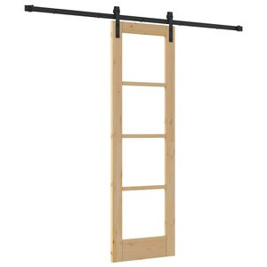 vidaXL Skyded&oslash;r ORKDAL Naturfarvet 61 x 198,5 cm