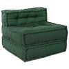 vidaXL Modulsofa 4 pcs Grøn Stof