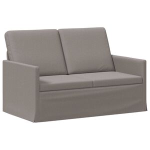 vidaXL 2-personers sofa Gr&aring;brun 130 x 81 x 82 cm Stof
