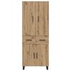 vidaXL Highboard med skuffe 2 pcs Artisan Egetr&aelig; 69,5 x 34 x 180 cm