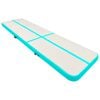 vidaXL oppustelig gymnastikm&aring;tte m. pumpe 600x100x15 cm PVC gr&oslash;n