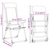 vidaXL foldbare campingstole 2 stk. aluminium sort