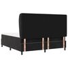 vidaXL Box spring seng med madras Sort 200 x 180 cm Polyester