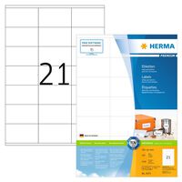 HERMA permanente etiketter PREMIUM A4 70x41 mm 100 ark