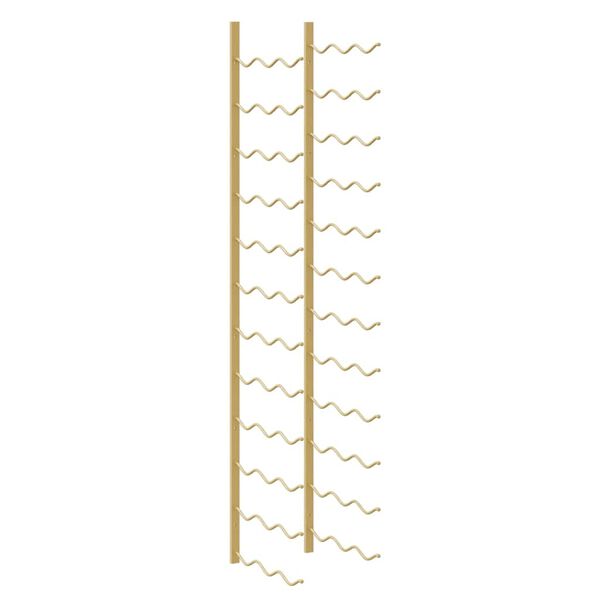 vidaXL v&aelig;gh&aelig;ngt vinreol til 36 flasker jern guldfarvet