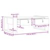 vidaXL sofabord 110x60x40 cm massivt teaktræ