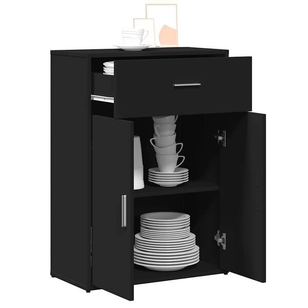 vidaXL sk&aelig;nk 60x30x84 cm konstrueret tr&aelig; sort