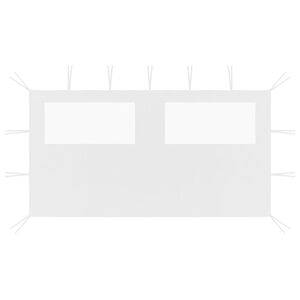 vidaXL pavillonv&aelig;g med vinduer 4x2 m hvid