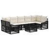 vidaXL Havesofa S&aelig;t 8 stk. Sort polyrattan