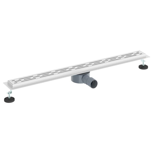 vidaXL Bruseafl&oslash;b Glasd&aelig;ksel med 360&deg; Siphon S&oslash;lv 90 cm