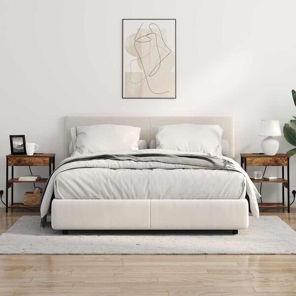 vidaXL Natskab 2 pcs R&oslash;get eg 41 x 31 x 51 cm Konstrueret tr&aelig;