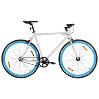 vidaXL cykel 1 gear 700c 51 cm hvid og blå