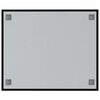 vidaXL v&aelig;gh&aelig;ngt magnettavle 60x50 cm h&aelig;rdet glas sort
