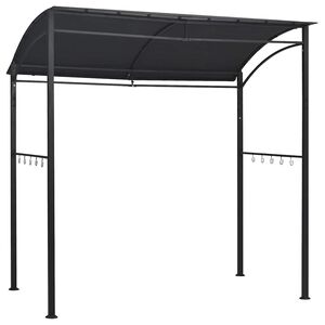 vidaXL grillpavillon 215x150x220 cm st&aring;l antracitgr&aring;