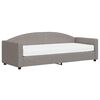 vidaXL daybed med madras 80x200 cm stof gr&aring;brun