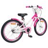 vidaXL B&oslash;rnecykel 18 tommer til 5-7 &aring;r gammel M&oslash;rk pink